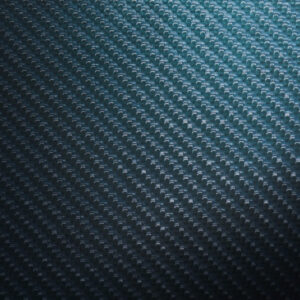 Woven Caribbean Blue dyed Fiberglass/Carbon Fiber Hybrid with Gloss finish