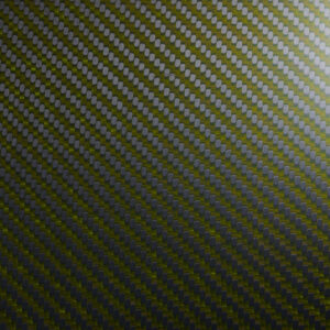 Woven Green Camo dyed Fiberglass/Carbon Fiber Hybrid with Gloss finish