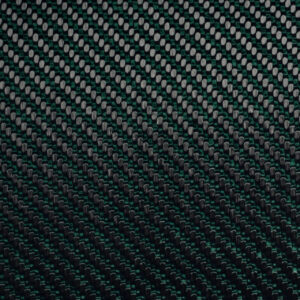 Woven Emerald dyed Fiberglass/Carbon Fiber Hybrid with Gloss finish