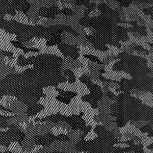 Black carbon fiber sheet in camo pattern