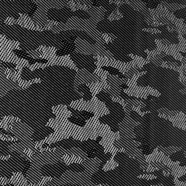 Black carbon fiber sheet in camo pattern